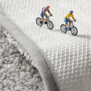 Plush bath mat colorful anti-slip absorbent thick flocking mat for bathroom bedroom cozy whimsical accent mat