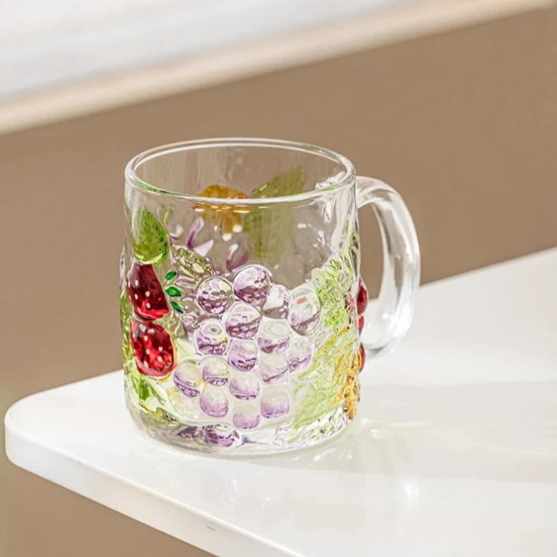 Fruit Garden Glass Mug-Letifly Lights and Decor