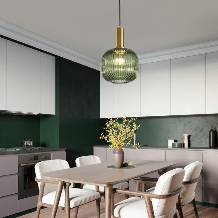 Gema Ripple Glass Pendant Light-Letifly Lights and Decor