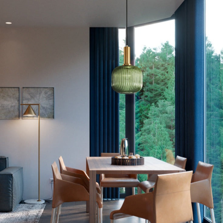 Gema Ripple Glass Pendant Light-Letifly Lights and Decor