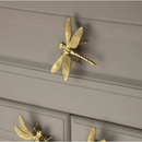 1Pc Dragonfly Brass Handle Pure Copper Drawer Cabinet Door Knob Diy Gold Furniture Pulls Handles-Letifly Lights and Decor