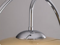 Glass & Chrome Mid Century Style Pendant Light