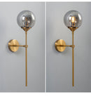 Glass Torch Brass Wall Light-Letifly Lights and Decor