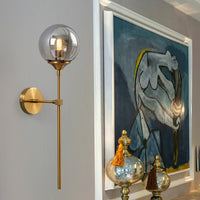 Glass Torch Brass Wall Light-Letifly Lights and Decor