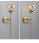 Glass Torch Brass Wall Light-Letifly Lights and Decor