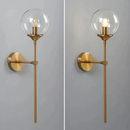 Glass Torch Brass Wall Light - Final Sale-Letifly Lights and Decor