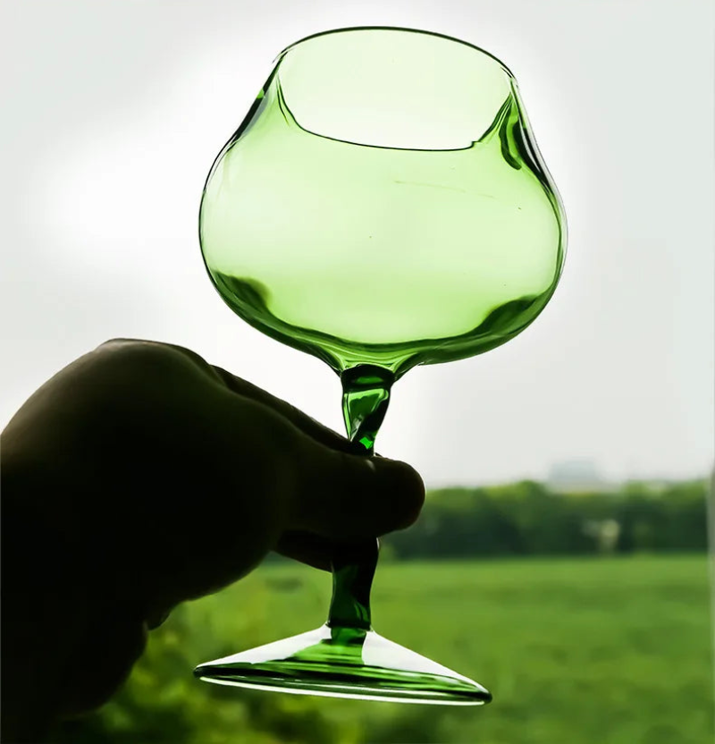 Green Conch Goblet