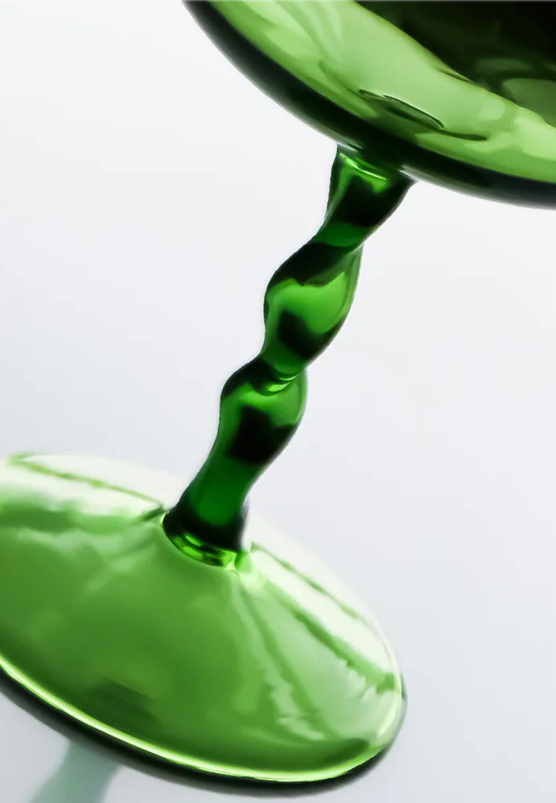 Green Conch Goblet