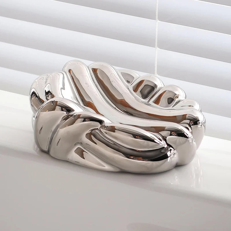 Grooves Ceramic Soap Box-Letifly Lights and Decor