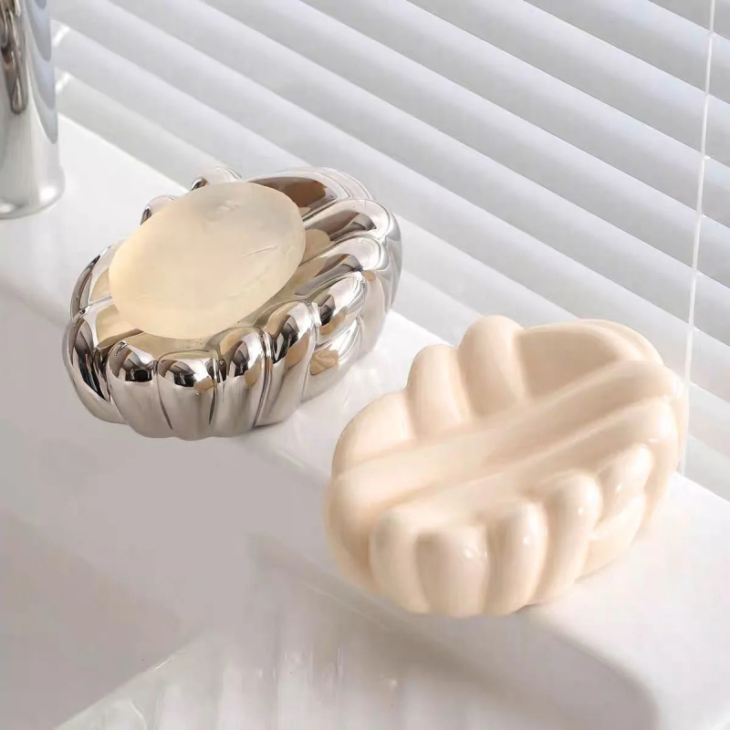 Grooves Ceramic Soap Box-Letifly Lights and Decor