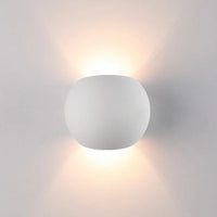 Gypsum LED wall lamp spherical wall light minimalist aesthetic wall light