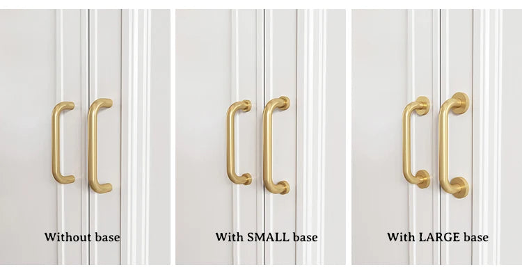 2.52"-15.74" Nordic Brass Long Furniture Handles Wardrobe Kitchen Cupboard Cloakroom Bedside Cabinet Handle Bedroom Accessories-Letifly Lights and Decor