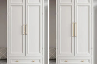 2.52"-15.74" Nordic Brass Long Furniture Handles Wardrobe Kitchen Cupboard Cloakroom Bedside Cabinet Handle Bedroom Accessories-Letifly Lights and Decor