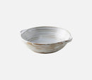 Kinglang NEW Ceramic Japanese Handmade Plate Retro Food Dinner Dish Plate with Handle-Letifly Lights and Decor