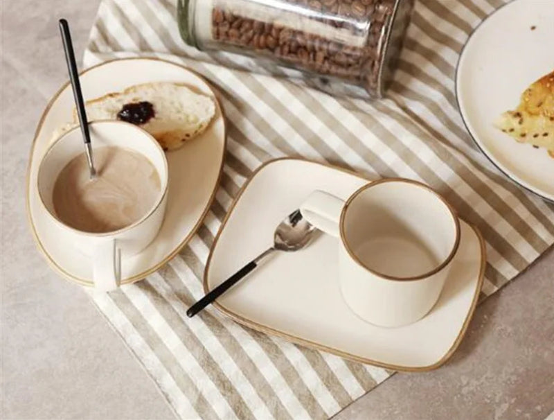 Stoneware Milk Tea Mug Set