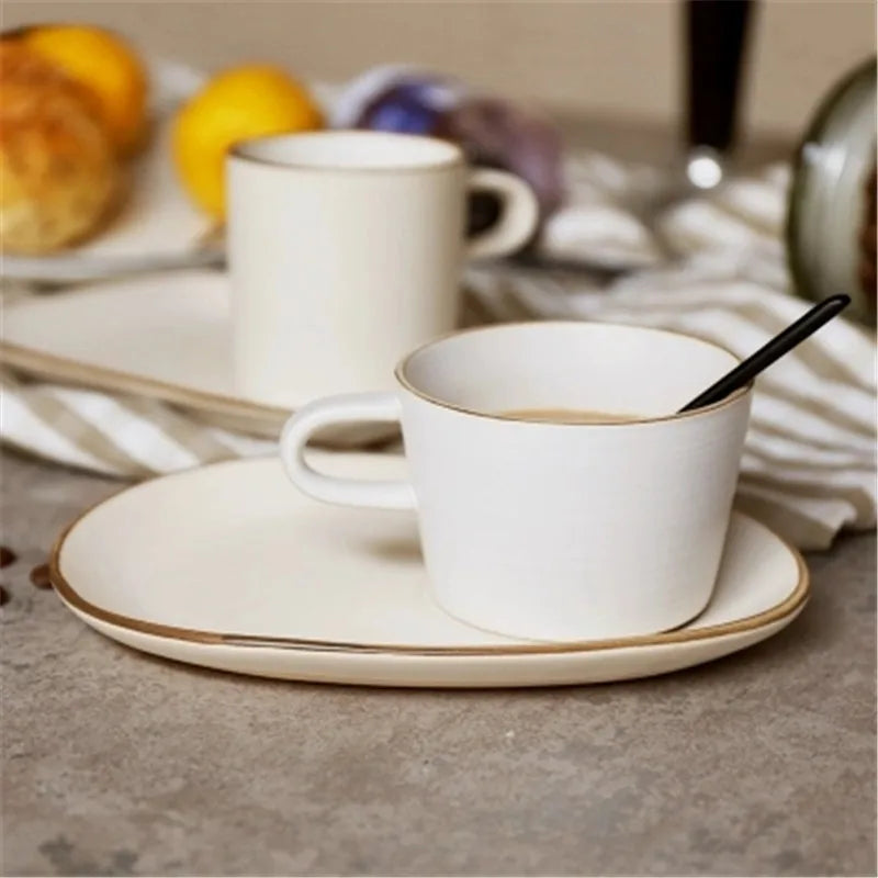 Stoneware Milk Tea Mug Set