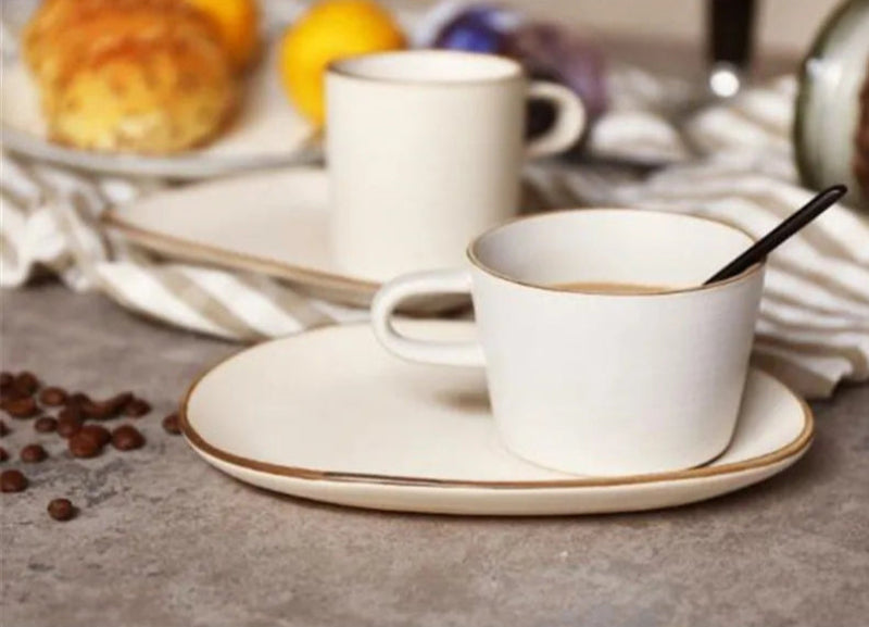 Stoneware Milk Tea Mug Set