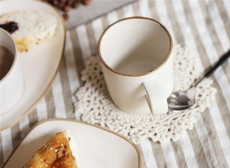 Stoneware Milk Tea Mug Set