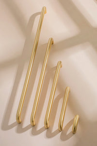 2.52"-15.74" Nordic Brass Long Furniture Handles Wardrobe Kitchen Cupboard Cloakroom Bedside Cabinet Handle Bedroom Accessories-Letifly Lights and Decor