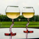 Heart glass creative wine glass goblet 