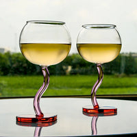 Heart glass creative wine glass goblet 
