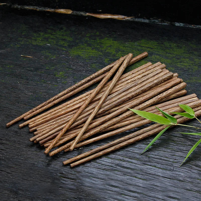 Letifly Lights & Decor - Timber Wooden Chopsticks - natural wood chopsticks set of 10 pairs