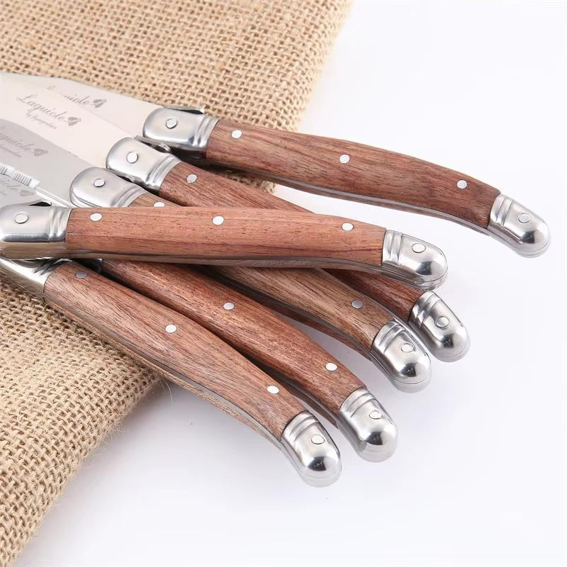 Heritage Laguiole Wood & Stainless Steel Cutlery Set-Letifly Lights and Decor