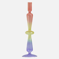 It's a Rainbow Glass Candle Holder