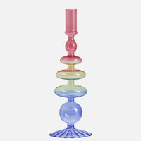 It's a Rainbow Glass Candle Holder