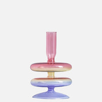 It's a Rainbow Glass Candle Holder