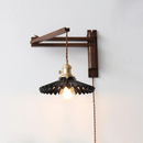 Walnut Wood Adjustable Wall Lamp