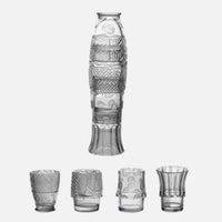 Koi Fish Stackable Glass Cup Set-Letifly Lights and Decor