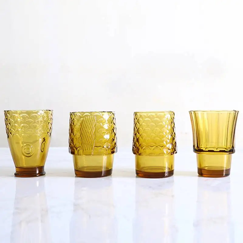 Koi Fish Stackable Glass Cup Set-Letifly Lights and Decor