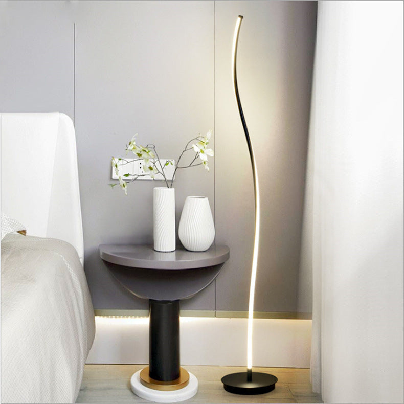 Lady Curve LED Floor Lamp-Letifly Lights and Decor
