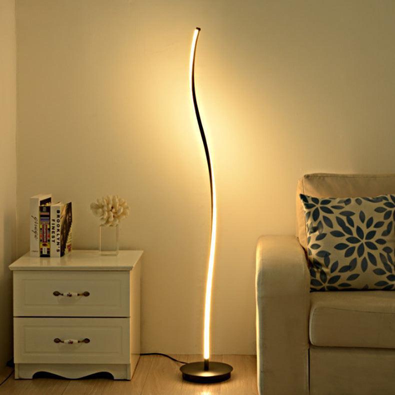 Lady Curve LED Floor Lamp-Letifly Lights and Decor