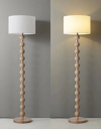 Medieval Solid Wood Floor Lamp elegant floor and table lamp Japanese style