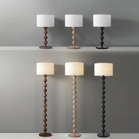 Medieval Solid Wood Floor Lamp elegant floor and table lamp Japanese style