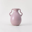 Lavender Cream Wavy Ceramic Vase