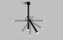 LED ceiling light adjustable dual spotlight modern matte metal