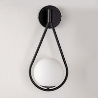 Loop Brass and Sphere Sconce - Final Sale-Letifly Lights and Decor
