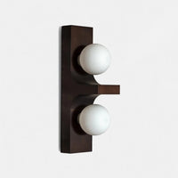 Brushed Metal Long Wall Lamp double head arc wall lighting 