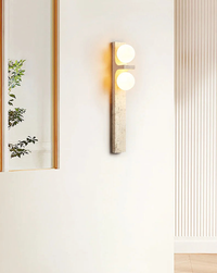 Lumina Twin Globe Marble Wall Sconce-Letifly Lights and Decor