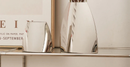 Arc-shaped Metal Flower Vase Elegant mirror vase minimalist style flower and decor vase
