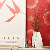 Arc-shaped Metal Flower Vase Elegant mirror vase minimalist style flower and decor vase