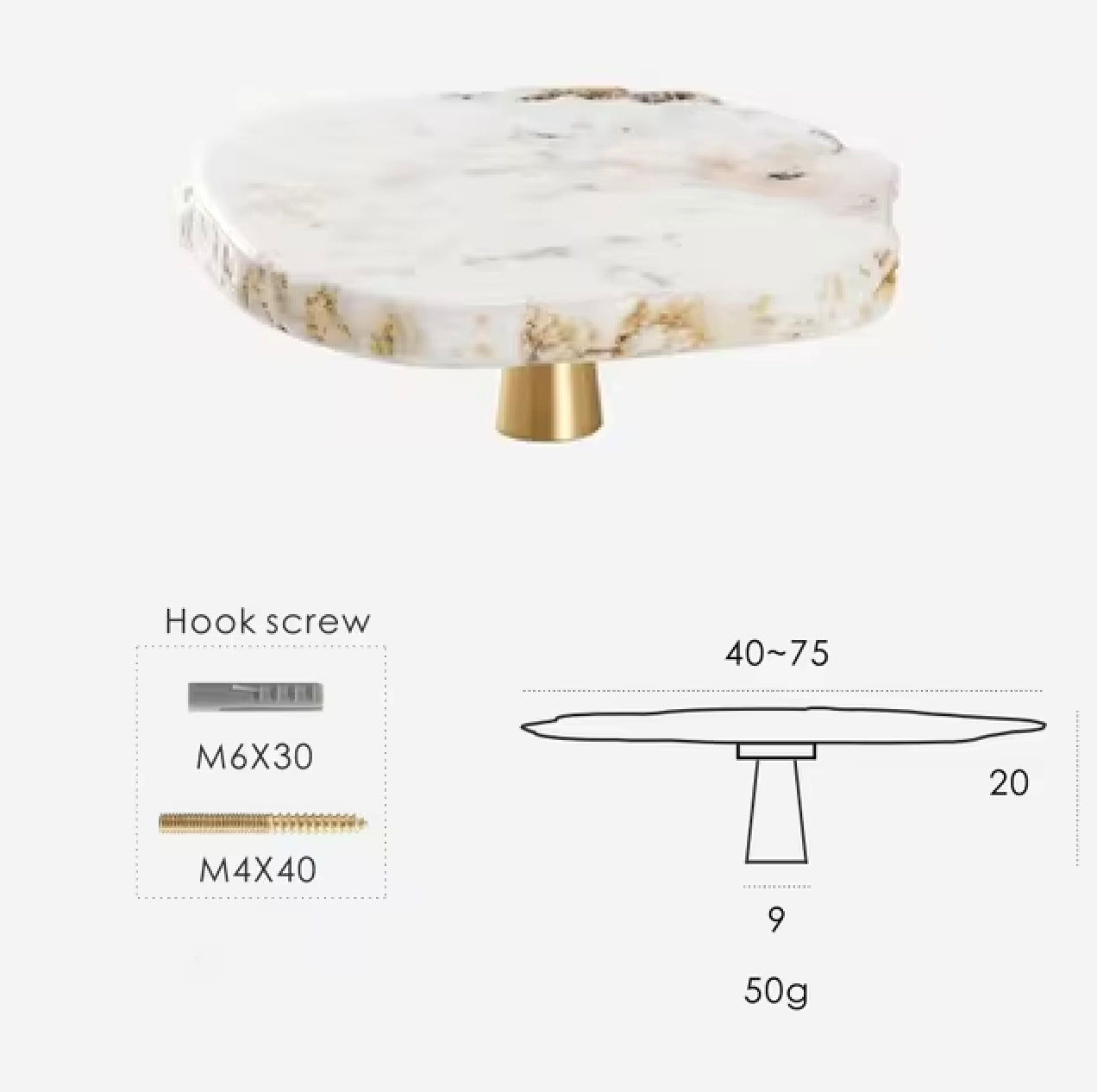 Luxe White Turquoise Stone Knob & Pull-Letifly Lights and Decor