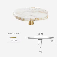 Luxe White Turquoise Stone Knob & Pull-Letifly Lights and Decor