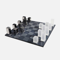 Luxury Glass Chess / Tic Tac Toe Board Set