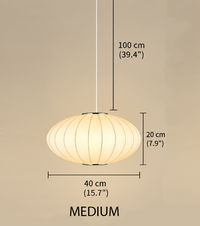 Japanese Silk Pendant Light-Letifly Lights and Decor