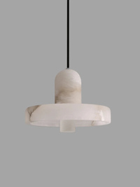 Marble Pendant Light adjustable cord length chandelier