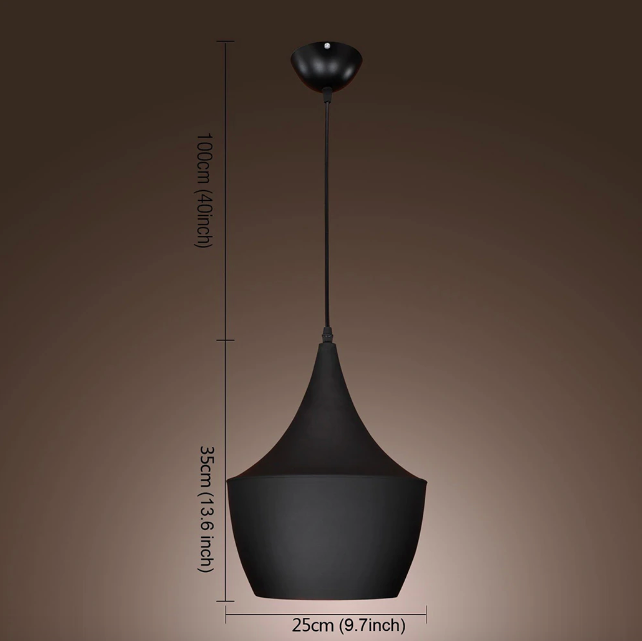 Mika Black Ceiling Pendant - Final Sale-Letifly Lights and Decor